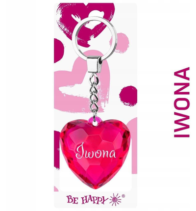 Varëse çelsash Iwona Heart Gift, formë zemre, ngjyrë ruby