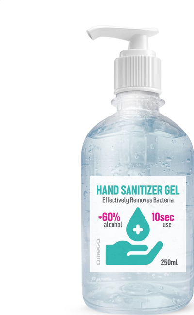 Xhel dezinfektues për duar OMEGA, 250ml