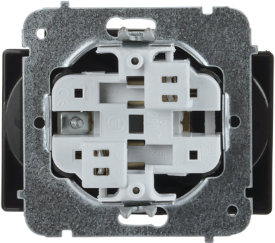 Prizë dyshe hermetike Elektro-Plast SANTRA 4145-19 EPN, 230V 16A, IP44, e zezë