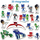 Сет магнети за фрижидер PJ Masks, 20 парчиња, шарен