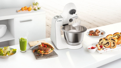 Robot kuzhine Bosch MUM58259, 1000W, tas inox 3.9L, i bardhë me argjend