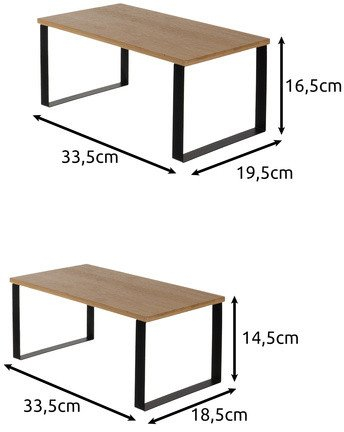Raft kuzhine Ruhhy 25661, bambu, 2 copë