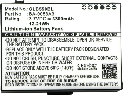 Батерија за ПОС CoreParts MBXPOS-BA0038, литиум-јонска, 3300mAh, црна