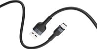 Kabllo USB në USB C Forever Flexible, 1 m, 3A, i zi