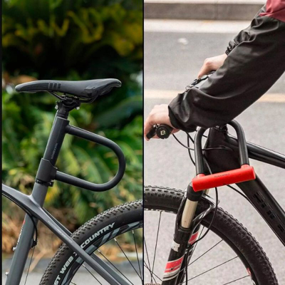 Dry biçiklete Rockbros RKS610, tip U-lock, me çelësa, i zi
