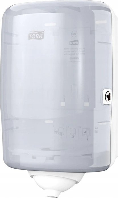 Dispenser letre Tork Mini Wipe M3, për mur, plastik, i bardhë