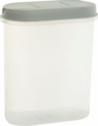 Enë dispenzer plastike pa markë 1126-15, 2.4L, transparente me kapak të bardhë
