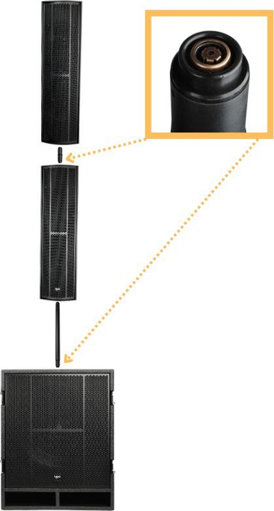 Sistem audio aktiv V-TONE Booster, 760W RMS, DSP, i zi