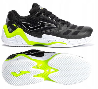Atlete sportive Joma Set Men 2501, për tenis edhe padel, për burra, të zeza, celadon edhe të bardha