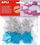 Sticker dekorativë APLI Kids, borëflake EVA me shkëlqim, vetëngjitës, 22 copë, argjendtë dhe blu