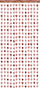 Perde dekorative Heart Curtain, 100x245cm, me zemra, roze gold