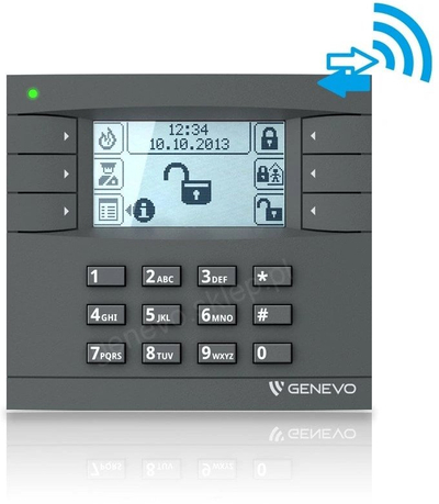 Tastierë wireless Genevo EvoKPD Classic GY, ekran me dritë, gri