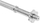 Shtangë e drejtë Rebel Active RBA-2211, 40cm, diametër 24mm, argjendtë