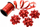 Set fjongo dhuratash Rosette With Ribbon Mix, dekorative, metalike, shumëngjyrëshe
