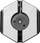 Mbajtëse për kufje Cooler Master, plastike, e zezë