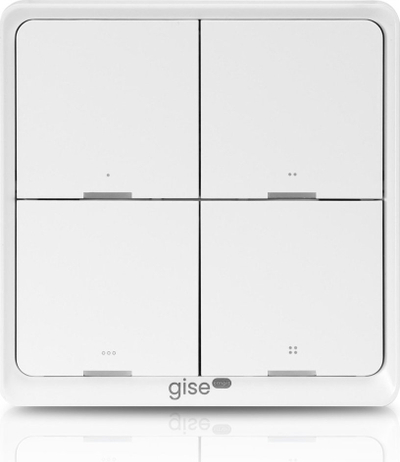 Buton inteligjent skenash Gise GSBT ZB, Zigbee Tuya, i bardhë