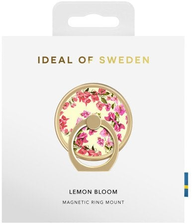 Mbajtëse unazë për telefon IDeal of Sweden Ring Selfie Lemon Bloom, universale, shumëngjyrëshe