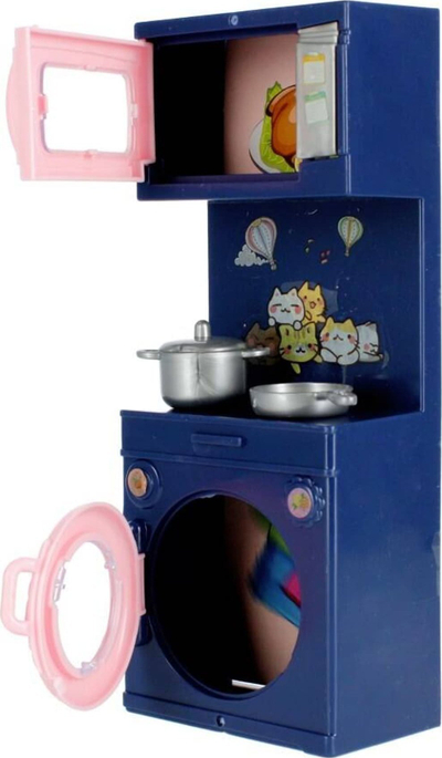 Set kuzhine lodër Mega Creative Furniture Accessory Kitchen, për shtëpi kukullash, plastik, shumëngjyrësh