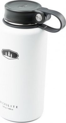 Shishe termike GSI Microlite 1000 Twist, 1L, çelik inoksi, e bardhë