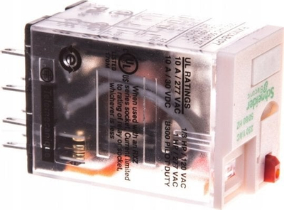 Rele plug in Schneider Electric Zelio RXM3AB2P7, 3 C/O, 230V AC, me LED