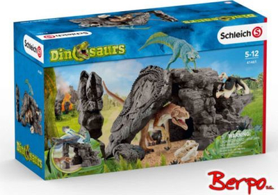 Set lodrash Schleich Dinosaurs me shpellë, figura dinosaurësh, për fëmijë 5 12 vjeç, shumëngjyrësh