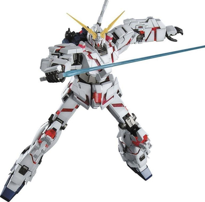 Model për ndërtim Bandai Hobby Unicorn Gundam MG 1:100, plastik, shumëngjyrësh