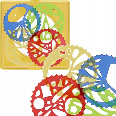 Set vizatimi MEGA CREATIVE Spirograph Mix, shabllone gjeometrike, për fëmijë
