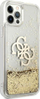 Mbulesë telefoni Guess Hard Cover 4G Big Liquid Glitter, për iPhone 12 12 Pro, e artë
