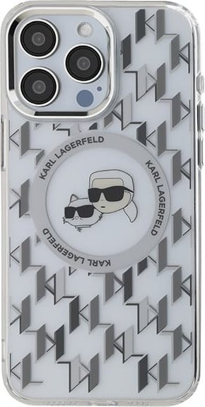 Mbulesë telefoni Karl Lagerfeld KLHMP15SHMCKMHT për iPhone 15 6.1", MagSafe, transparente