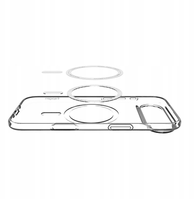 Kapak telefoni Spigen Liquid Crystal MagSafe për iPhone 17 Air Pro, transparent, i bardhë