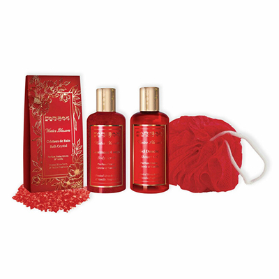 Set spa për banjë Parisax, aromë lule jase dhe vanilje, vaskë dekorative, ngjyrë ari