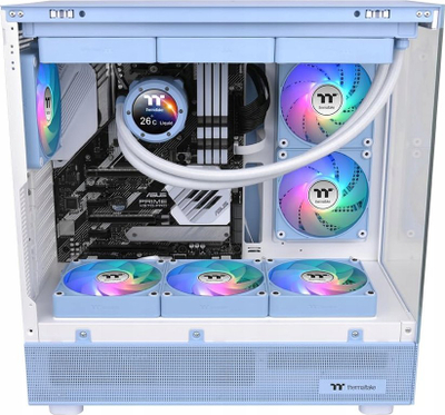 Ventilatorë PC Thermaltake CT140 EX ARGB Sync, 140mm, set 3 copë, blu