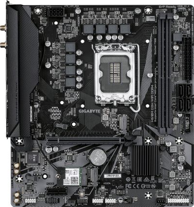 Pllakë amë Gigabyte H610M D3H WIFI DDR4, LGA 1700, MATX, e zezë