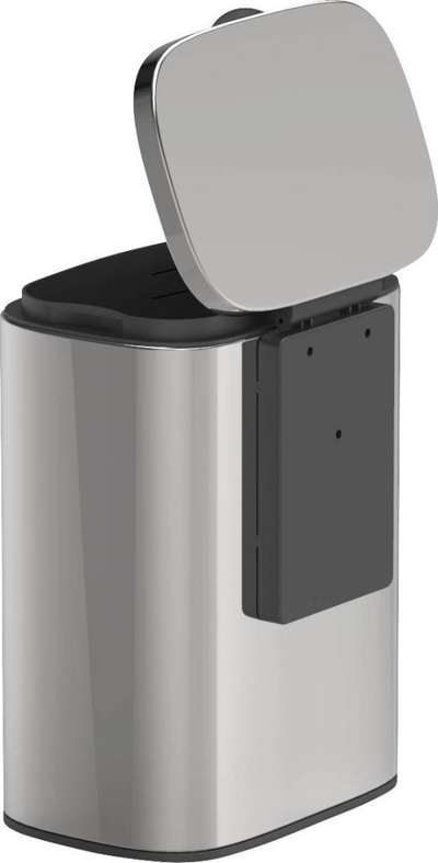 Kosh mbeturinash muri Wenko SARE, 5L, çelik inox, argjendtë