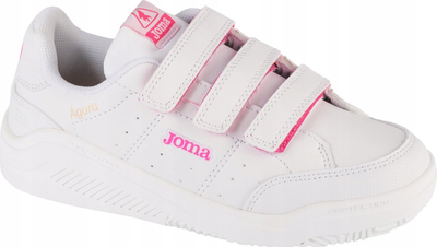 Atlete për goca Joma W.Agora Jr 2410, taban gome, mbyllje me çitap, të bardha