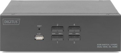 KVM switch Digitus, 4 porte HDMI, 4K, i zi