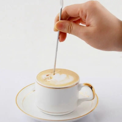 Stilolaps baristi Metallurgica Motta Barista, çelik inoksi 18/10, majë e hollë, argjendtë