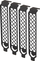 Kapakë PCI Silverstone Aeroslots Gen 2, set 4 copë, e zezë