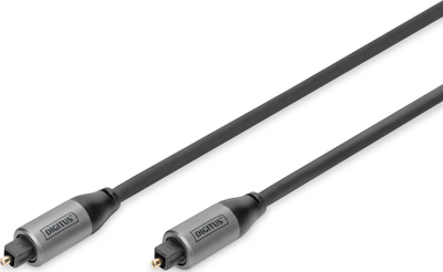 Kabllo audio optike Digitus Toslink, 2 m, SPDIF, e zezë