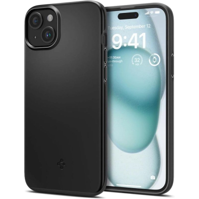 Kapak telefoni Spigen Cs06776, i butë, mat, i zi