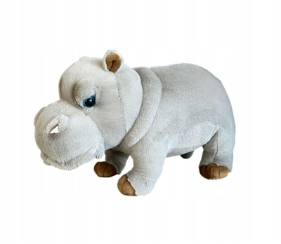 Lodër pelushi Dubi Hippopotamus, 28 cm, gri e hapur