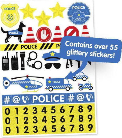 Детски куфер Trunki Ride-On Police Patrol Car Percy, 18L, син