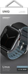 Rrip dore Uniq Linus Airosoft Silicone për Apple Watch 40/41mm, silikon, i zi