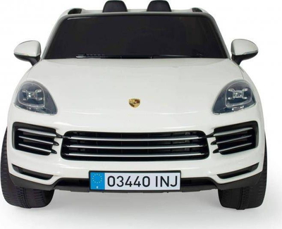 Makine elektrike për kalamaj Injusa Porsche Cayenne Sport, 12V, me telekomandë R/C, e bardhë