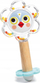 Set lodrash për bebe DJECO, 3 pjesë, silikon dhe dru, shumëngjyrësh