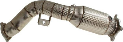 Downpipe TurboWorks për Audi A4 A5 Q5 2.0 TFSI, me heat shield, çelik inox