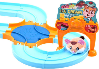 Set loje interaktiv për hamster Ice Cream Shop, pistë lodrash, shumëngjyrësh