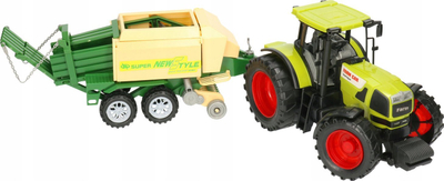 Lodër traktor me presë balotimi Macyszyn Toys, plastikë, për fëmijë, shumëngjyrësh