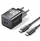 Полнач GaN Vention 2 порти USB C и USB A, 30W, со кабел USB C 1m, црн