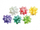 Rozetë dhurate Bow Ribbon Glitter Soft, 3 cm, me shkëlqim, shumëngjyrëshe